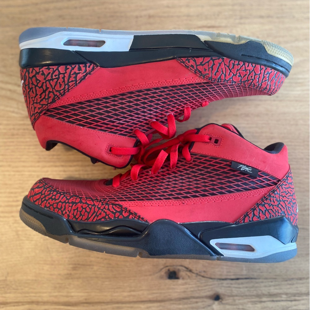 Nike Jordan Flight Club 80's "Fire Red"‎ Men’s Size 13 2013) Excellent Preowned